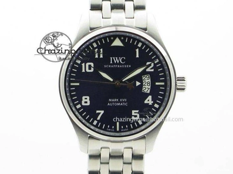 MIROTIME 0311 Big Pilot IW501005 Real Bronze ZF 1:1 Best Edition Black Dial on Brown Leather Strap A Sleek 7192